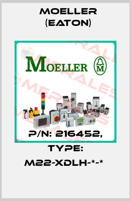 P/N: 216452, Type: M22-XDLH-*-*  Moeller (Eaton)