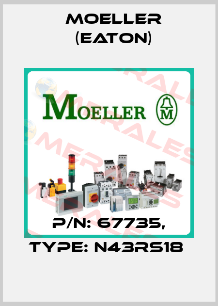 P/N: 67735, Type: N43RS18  Moeller (Eaton)
