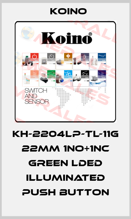 KH-2204LP-TL-11G 22mm 1NO+1NC Green LDED Illuminated Push Button Koino