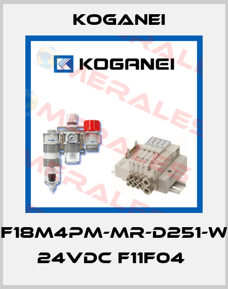 F18M4PM-MR-D251-W 24VDC F11F04  Koganei