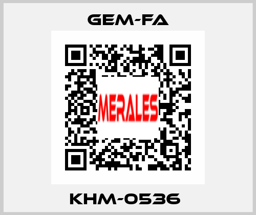 KHM-0536  Gem-Fa
