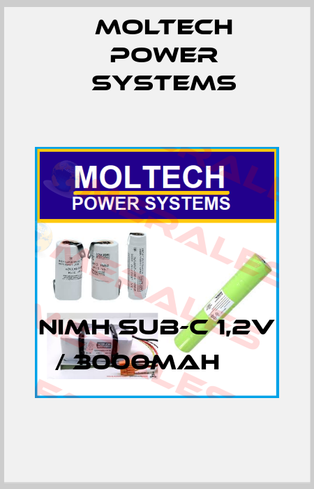 NiMH Sub-C 1,2V / 3000mAh      Moltech Power Systems
