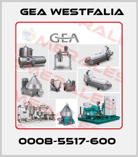 0008-5517-600  Gea Westfalia