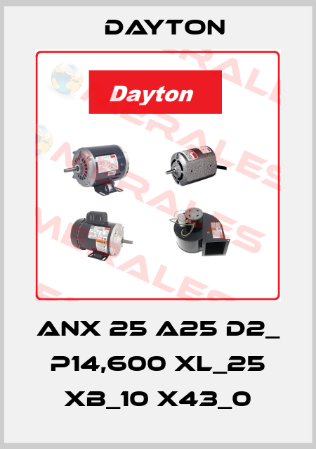 ANX 25 A25 D2_ P14,600 XL_25 XB_10 X43_0 DAYTON