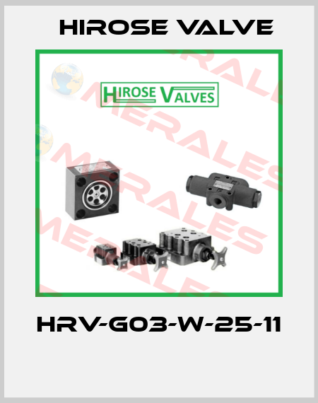 HRV-G03-W-25-11  Hirose Valve