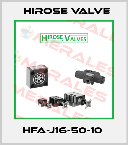 HFA-J16-50-10  Hirose Valve