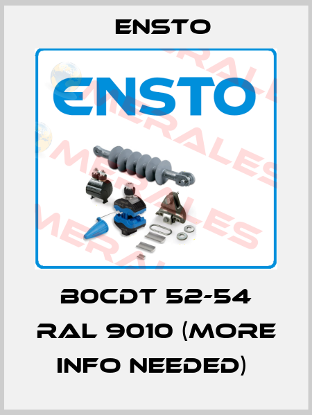 B0CDT 52-54 RAL 9010 (More info needed)  Ensto