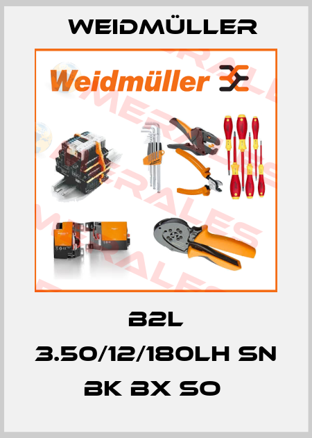 B2L 3.50/12/180LH SN BK BX SO  Weidmüller