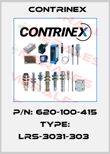 P/N: 620-100-415 Type: LRS-3031-303  Contrinex
