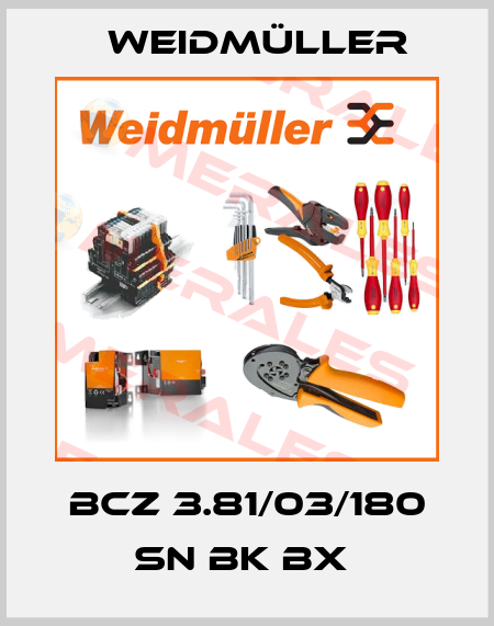 BCZ 3.81/03/180 SN BK BX  Weidmüller