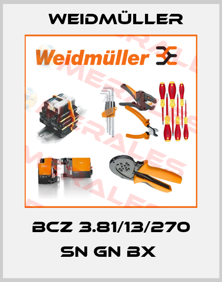 BCZ 3.81/13/270 SN GN BX  Weidmüller