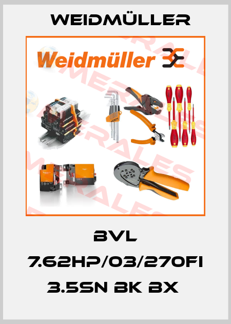 BVL 7.62HP/03/270FI 3.5SN BK BX  Weidmüller