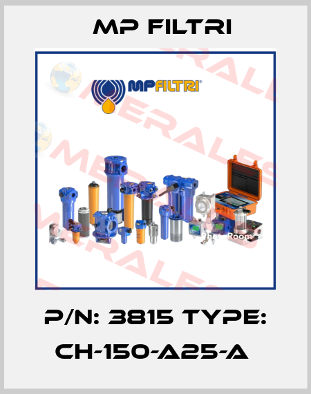 P/N: 3815 Type: CH-150-A25-A  MP Filtri