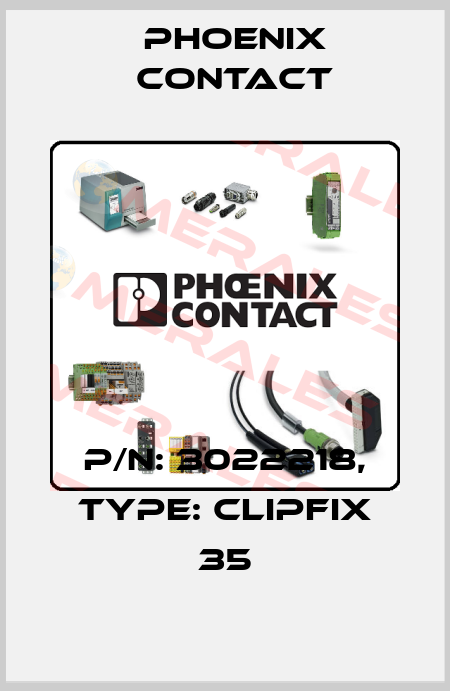p/n: 3022218, Type: CLIPFIX 35 Phoenix Contact