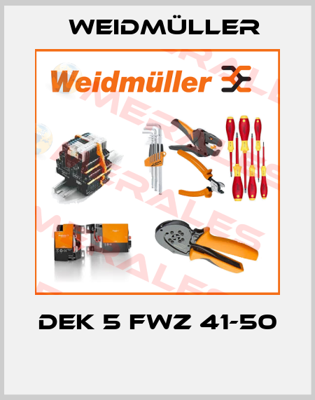 DEK 5 FWZ 41-50  Weidmüller