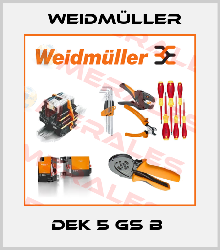 DEK 5 GS B  Weidmüller