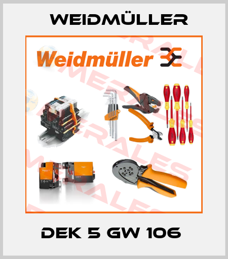 DEK 5 GW 106  Weidmüller