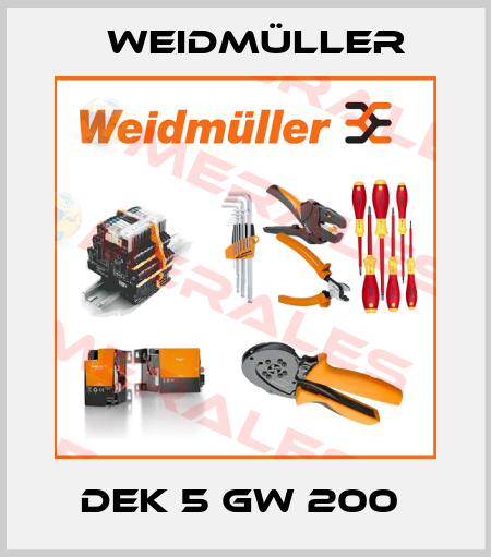 DEK 5 GW 200  Weidmüller