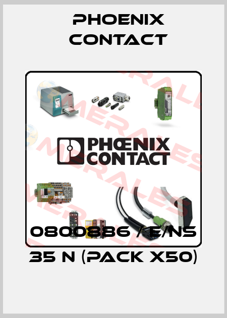 0800886 / E/NS 35 N (pack x50) Phoenix Contact