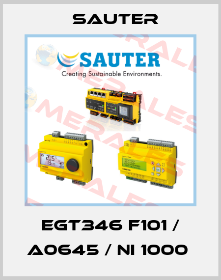 EGT346 F101 / A0645 / NI 1000  Sauter