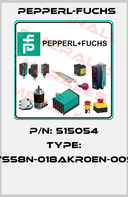 P/N: 515054 Type: FVS58N-018AKR0EN-00SD  Pepperl-Fuchs