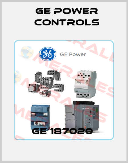 GE 187020  GE Power Controls