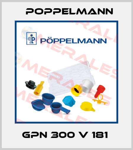GPN 300 V 181  Poppelmann