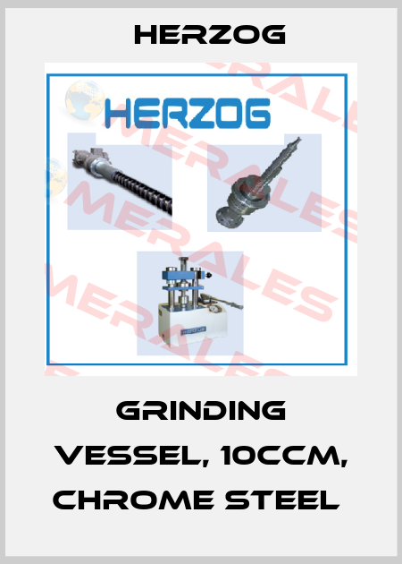 Grinding vessel, 10ccm, chrome steel  Herzog