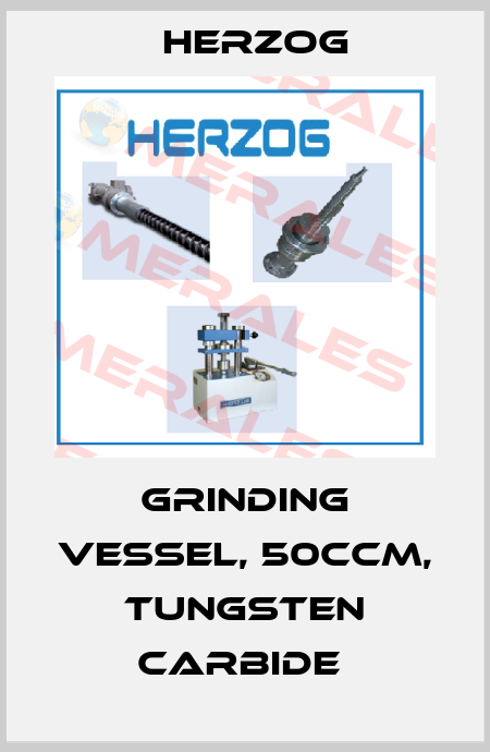 Grinding vessel, 50ccm, tungsten carbide  Herzog