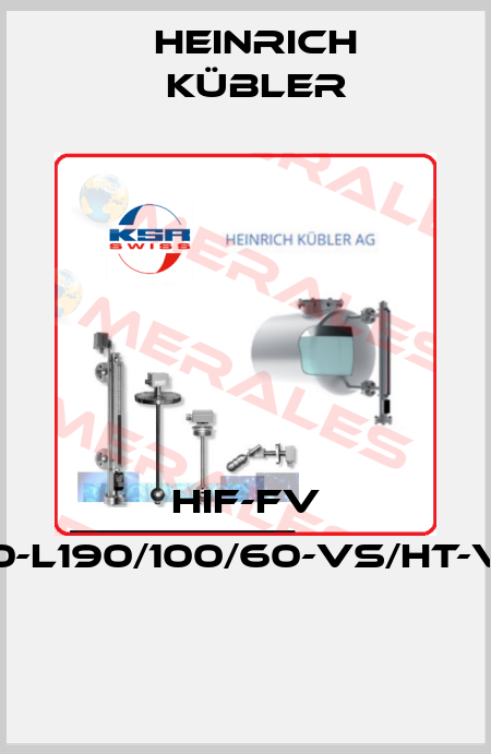 HIF-FV 50/40-L190/100/60-VS/HT-V44HI  Heinrich Kübler