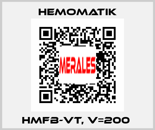 HMFB-VT, V=200  Hemomatik