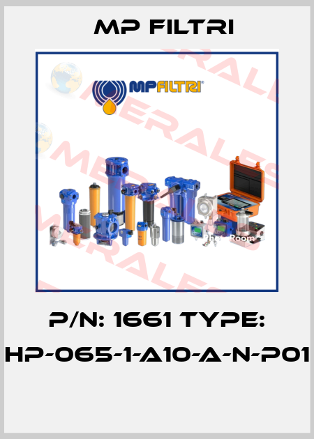 P/N: 1661 Type: HP-065-1-A10-A-N-P01  MP Filtri