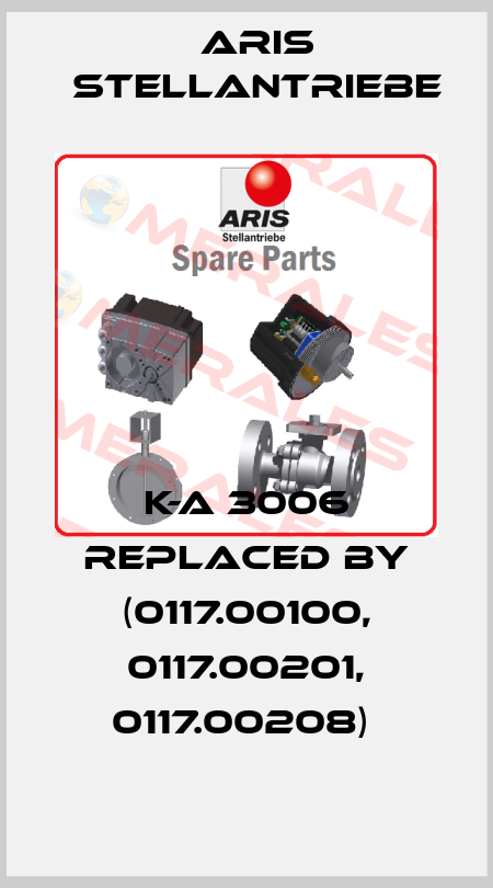 K-A 3006 replaced by (0117.00100, 0117.00201, 0117.00208)  ARIS Stellantriebe