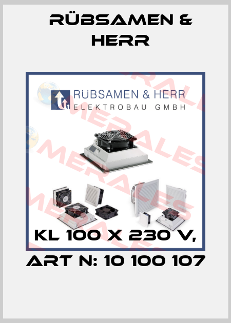 KL 100 X 230 V, Art N: 10 100 107 Rübsamen & Herr