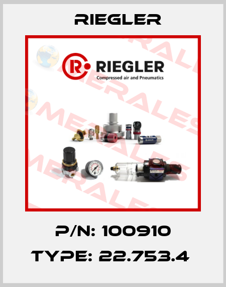 P/N: 100910 Type: 22.753.4  Riegler
