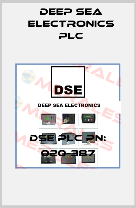 DSE PLC PN: 020-387 DEEP SEA ELECTRONICS PLC