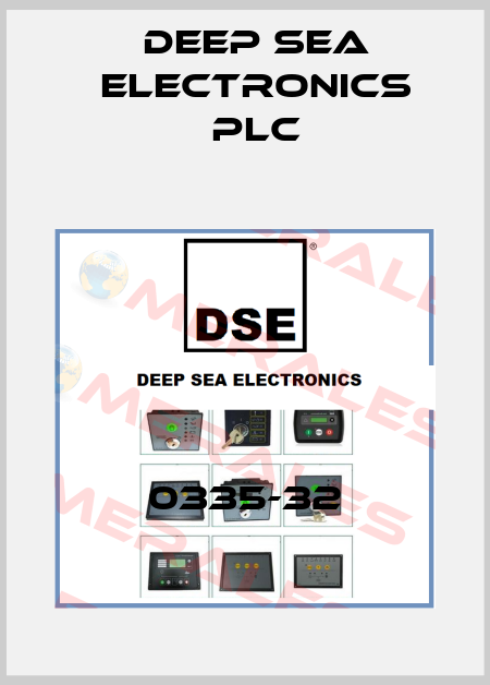 0335-32 DEEP SEA ELECTRONICS PLC