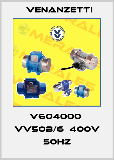 V604000  VV50B/6  400V 50HZ Venanzetti