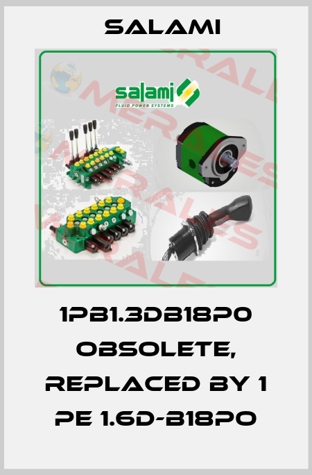 1PB1.3DB18P0 obsolete, replaced by 1 PE 1.6D-B18PO Salami