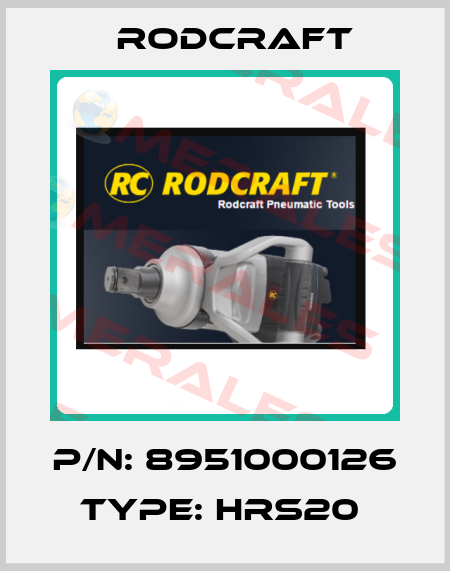 P/N: 8951000126 Type: HRS20  Rodcraft