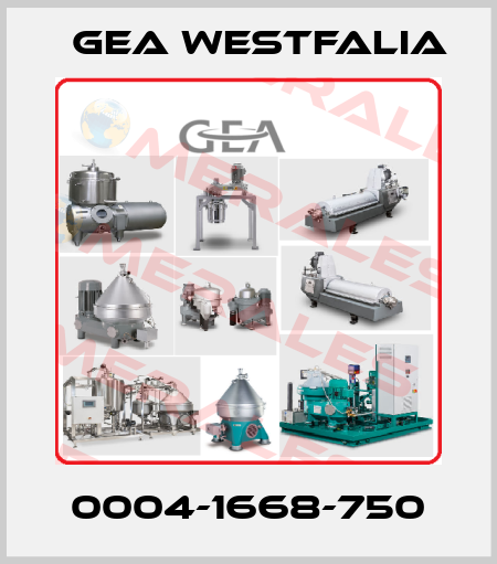 0004-1668-750 Gea Westfalia