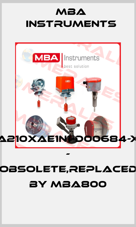 MBA210XAE1N1-D00684-X-XX - obsolete,replaced by MBA800 MBA Instruments