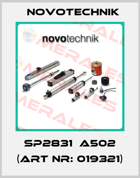 SP2831  A502 (Art Nr: 019321) Novotechnik