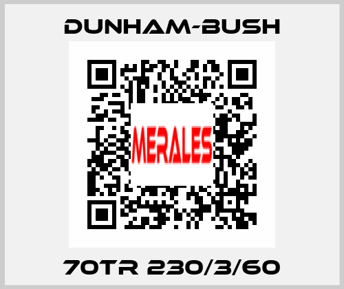70TR 230/3/60 Dunham-Bush
