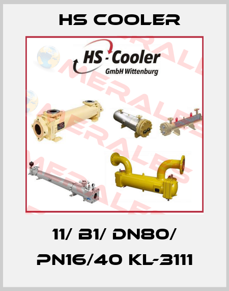 11/ B1/ DN80/ PN16/40 KL-3111 HS Cooler