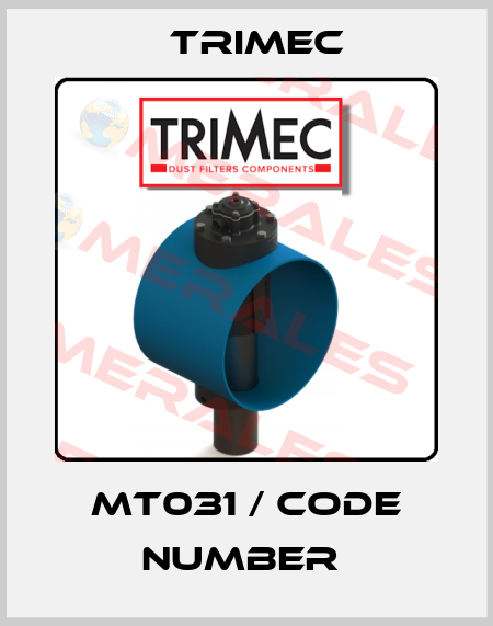 MT031 / CODE NUMBER  Trimec