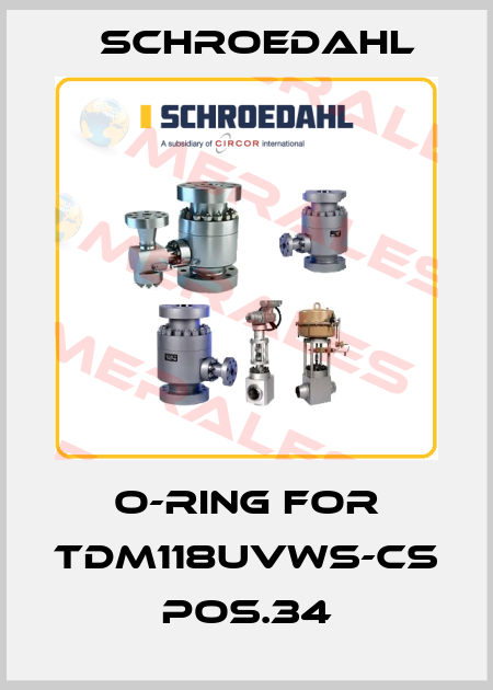 O-Ring for TDM118UVWS-CS pos.34 Schroedahl