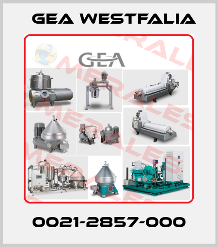 0021-2857-000 Gea Westfalia