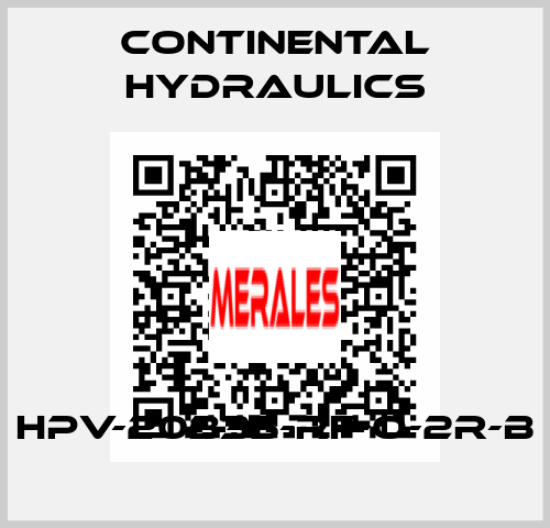 HPV-20B35-RF-O-2R-B Continental Hydraulics
