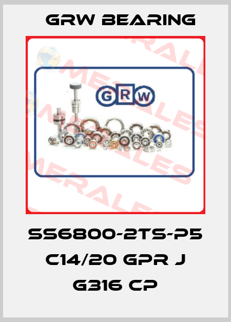 SS6800-2TS-P5 C14/20 GPR J G316 CP GRW Bearing